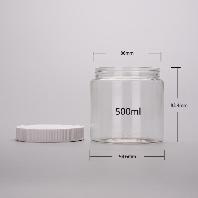250ML 85mm Round Plastic Containers With Screw On Lids